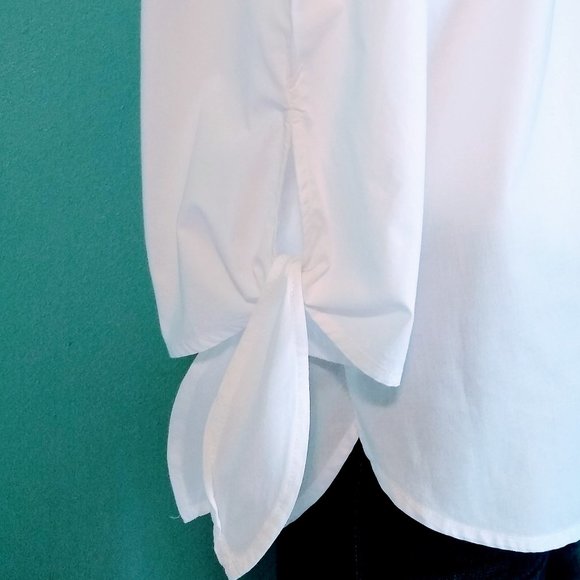 H&M White Peasant top Sz 4 - Picture 8 of 8